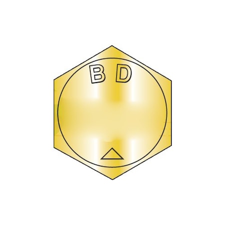 Newport Fasteners Grade BD, 1/2"-20 Hex Head Cap Screw, Zinc Yellow Steel, 4-1/2 in L, 50 PK 114973